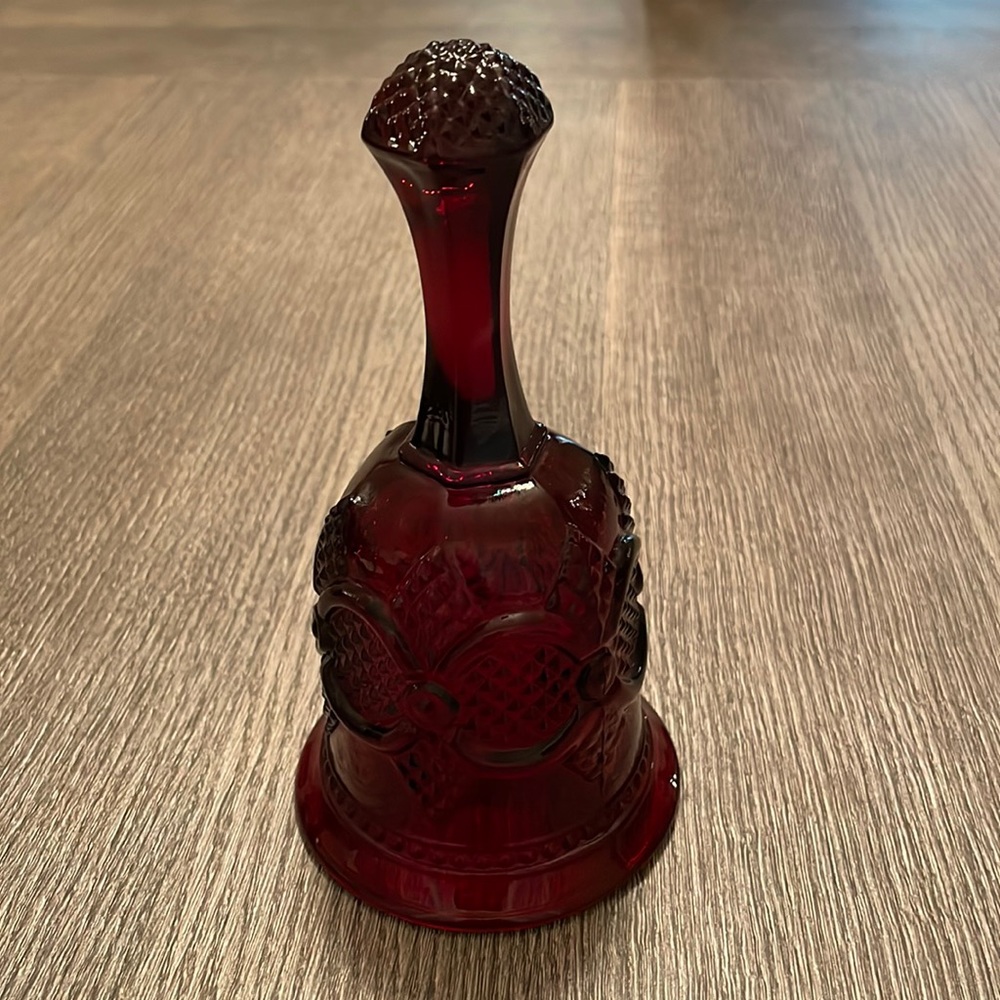 Red glass bell